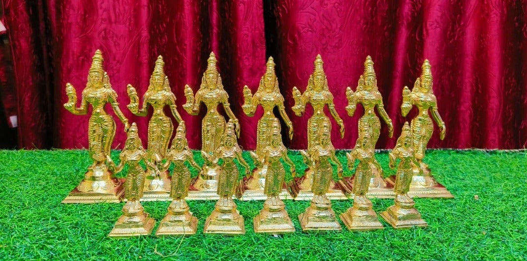 Brass Balaji / Venkateswara Swamy Idol Set – Traditional Temple Statues