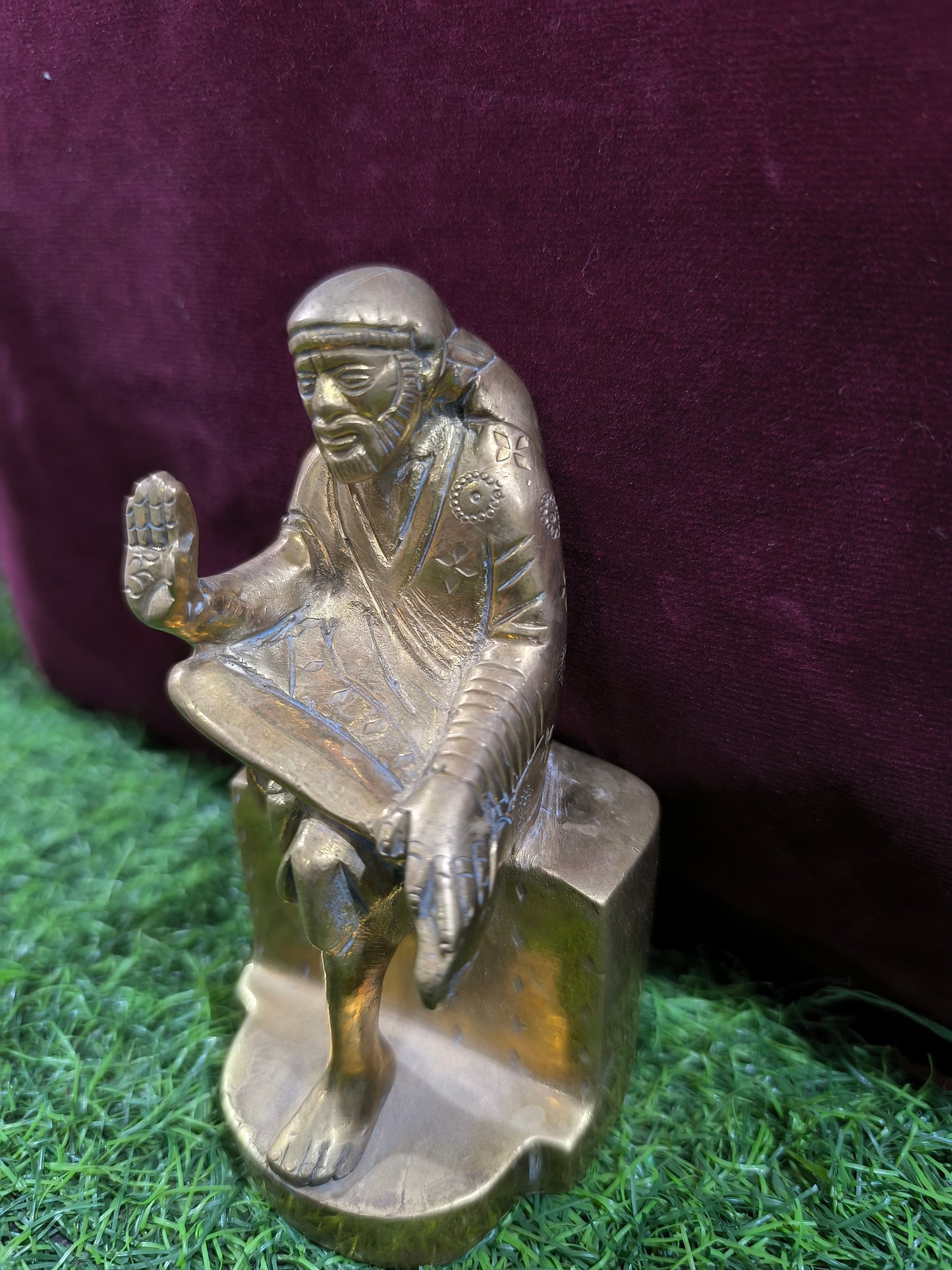 Brass Statue of Sai Baba
