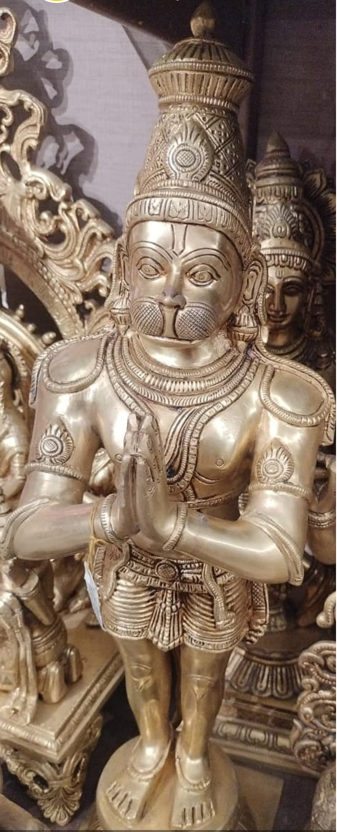 Lord Hanuman in Anjali Mudra (Salutation Pose)