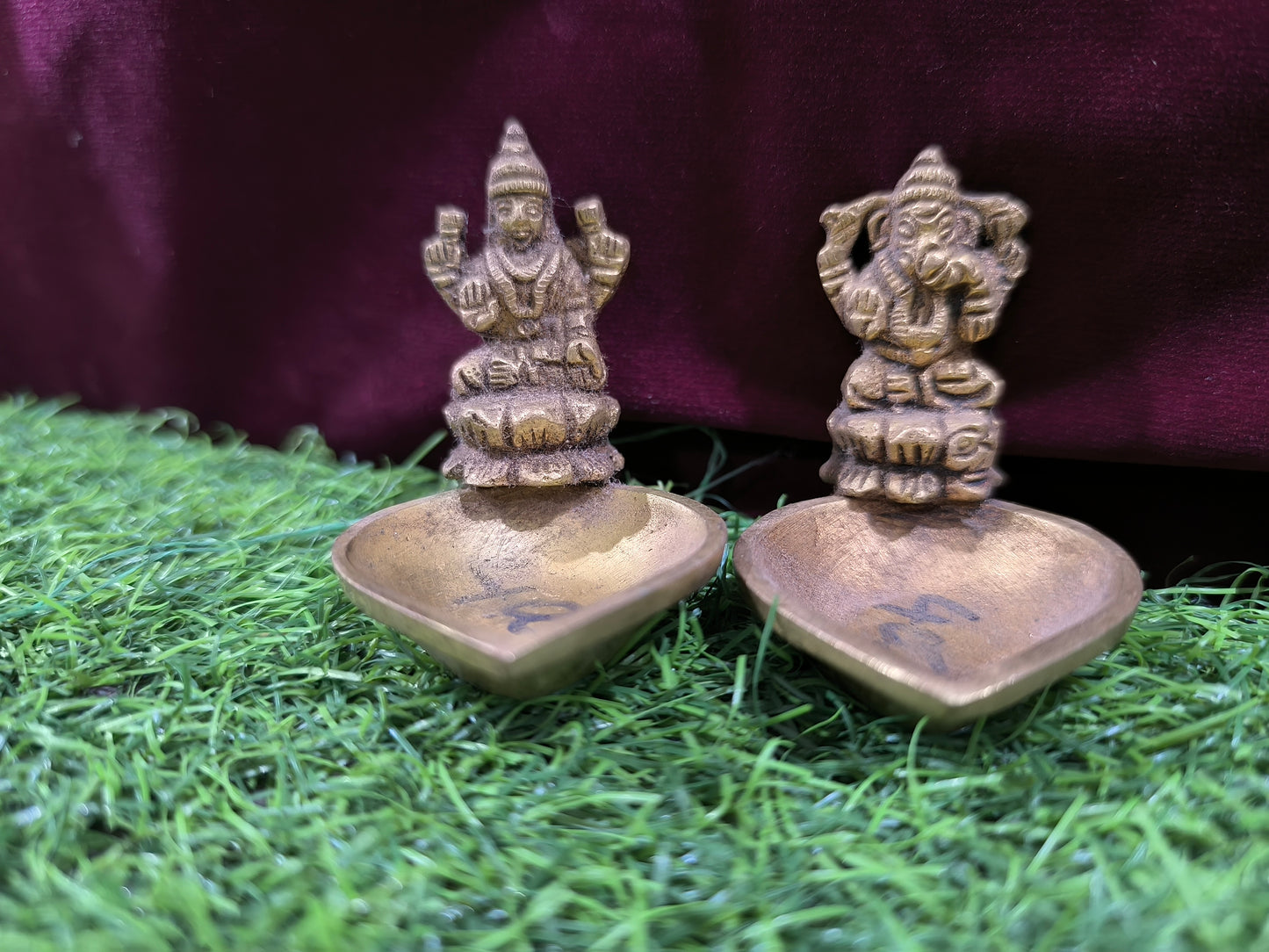 Lakshmi kamal and Ganesha Brass Pair