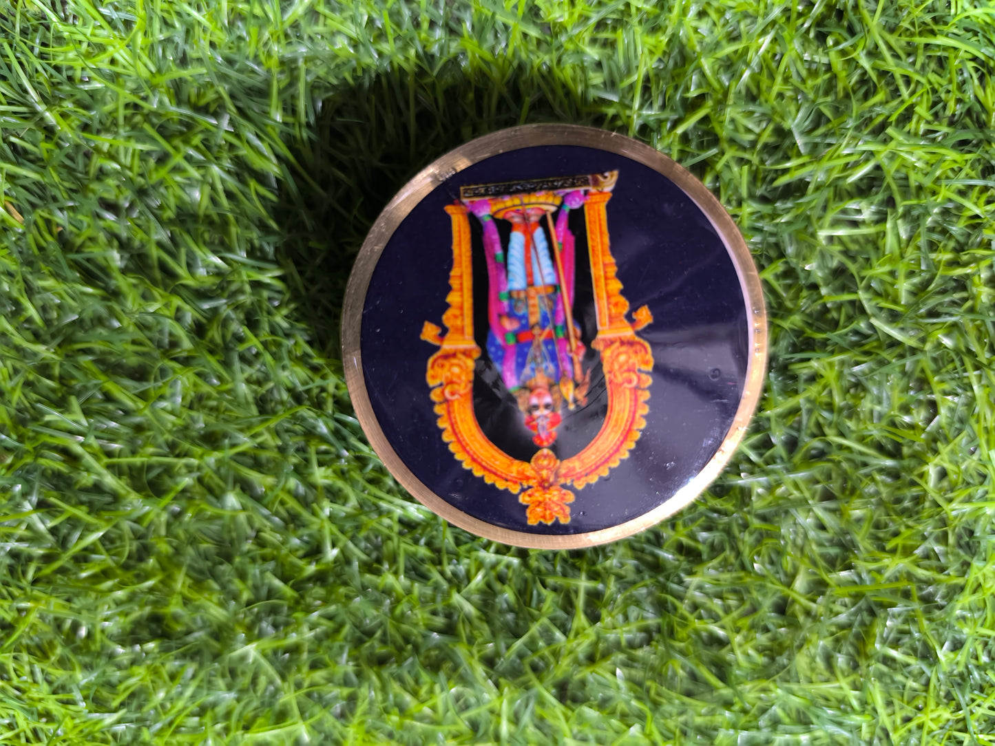 Lord Venkateswara Brass Decorative Disc