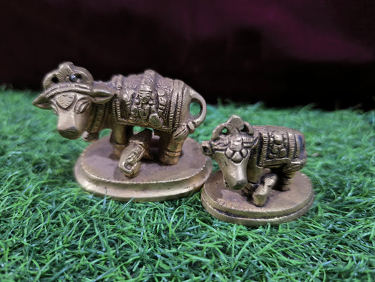 Brass Cow and Calf