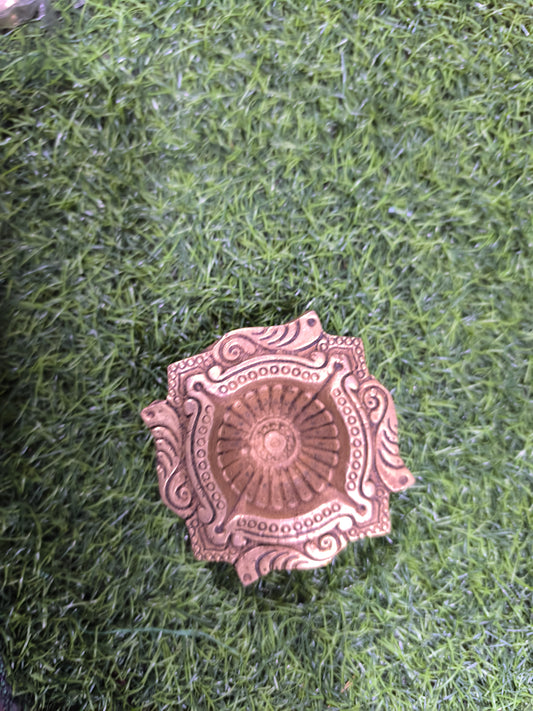 Brass Lotus Design Urli Stand or Puja Thali Base)