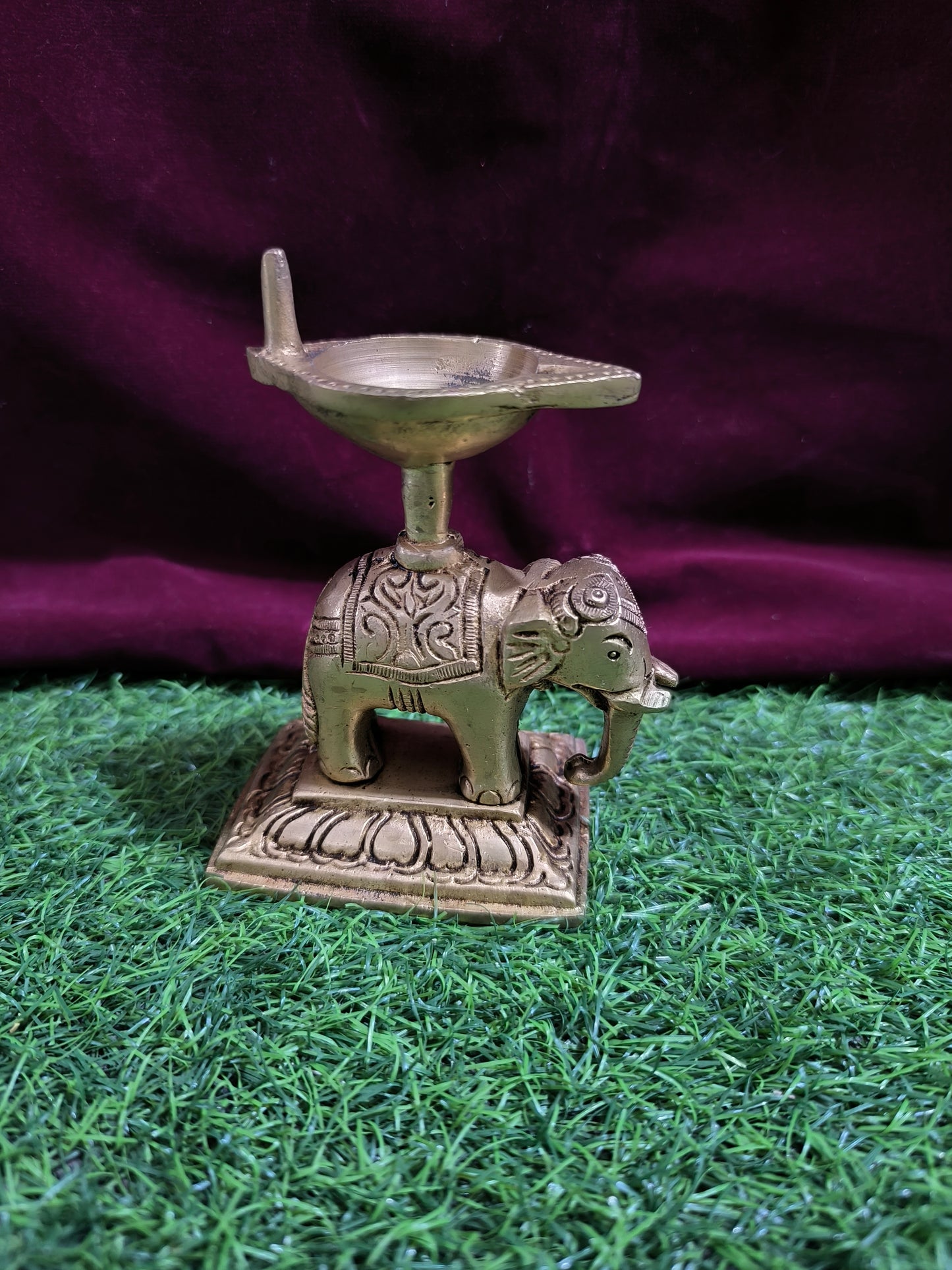 Brass Nandi Diya / Bull-Shaped Oil Lamp or Nandi Deepam