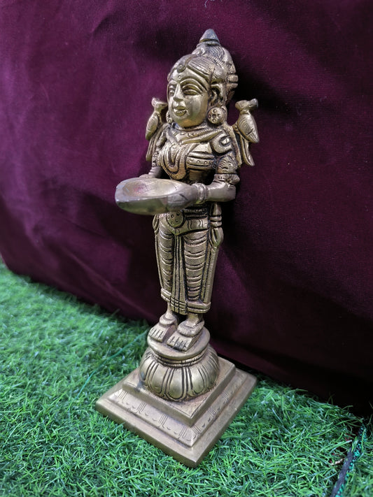 Deepalakshmi Idol With a Diya Holder