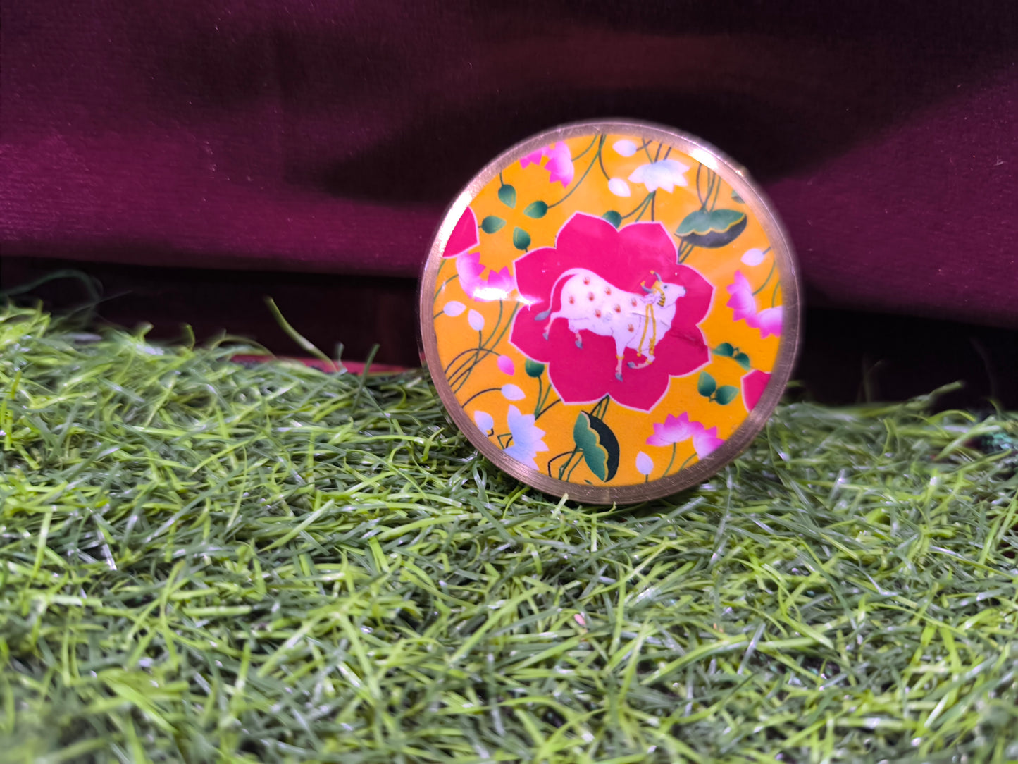 Kamadhenu Decorative Brass Cap