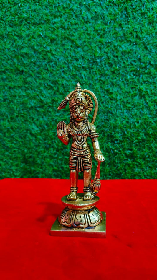 Hanuman Brass Idol (Abhaya Mudra Pose)