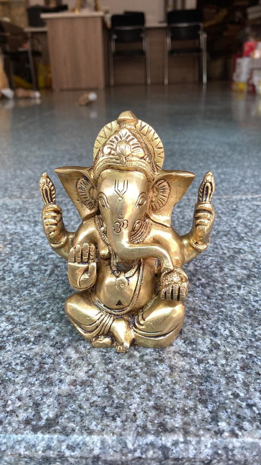 Brass The Serene Ganesha