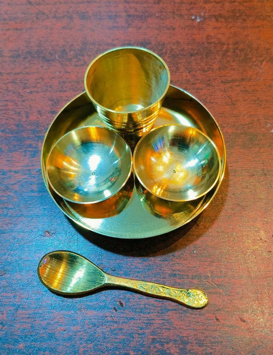 Brass Thali set/Dinner set