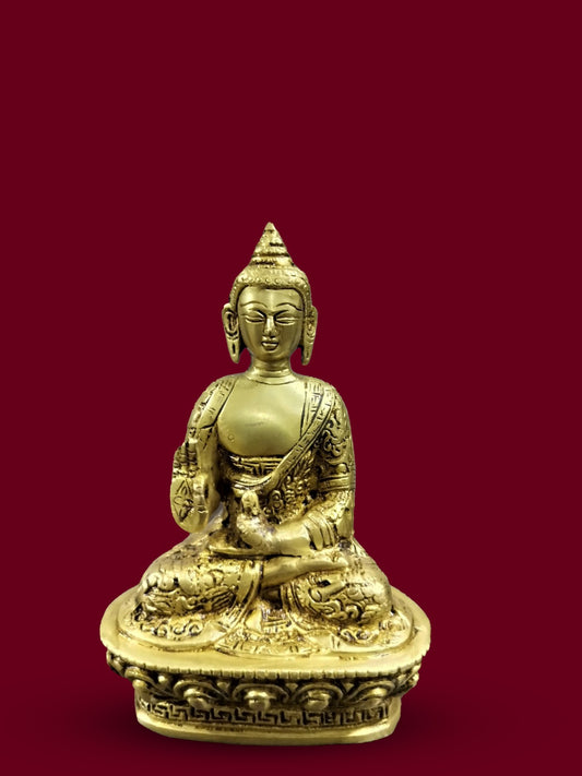 Brass Seated Buddha Statue