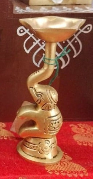 Brass Nandi Diya / Bull-Shaped Oil Lamp or Nandi Deepam