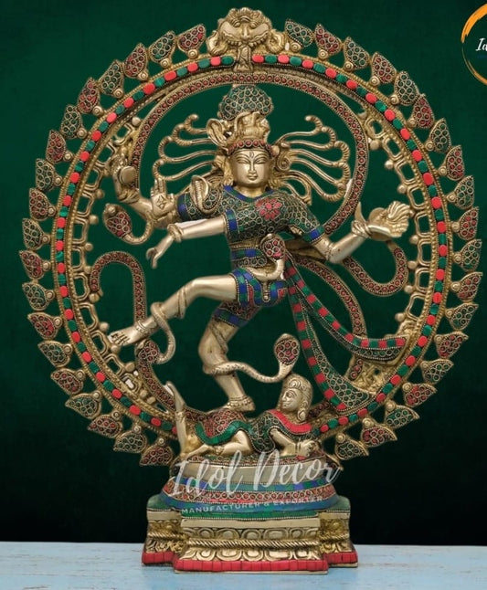 Brass Nataraja Statue (Lord Shiva as the Cosmic Dancer)