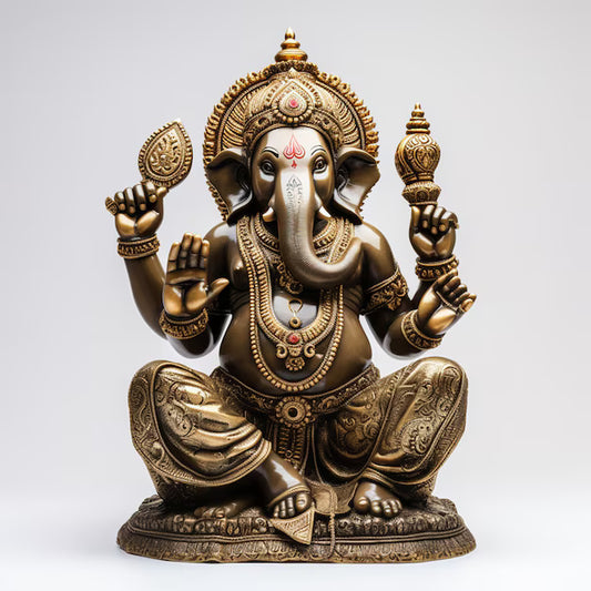 Lord Vighnaharta brass idol